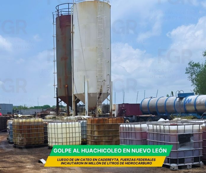En Cadereyta aseguran un millón de litros de hidrocarburo