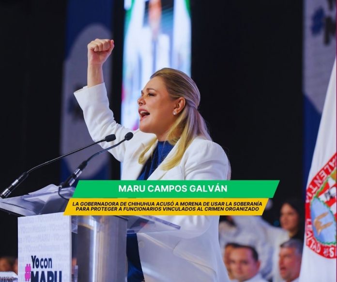 La gobernadora de Chihuahua, Maru Campos acusó al gobierno de Morena de usar la soberanía para proteger a políticos ligados al narco Morena pasó de gobierno ineficiente a construir un totalitarismo, acusó Maru Campos