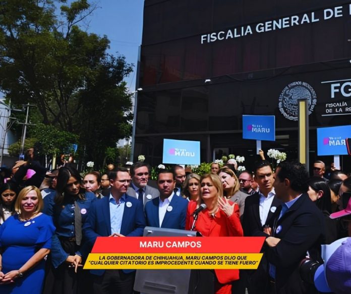 Maru Campos rechazó rendir declaración en la FGR por tener fuero