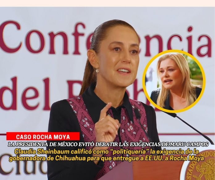 Sheinbaum dice que exigir entrega de Rocha Moya es politiquería
