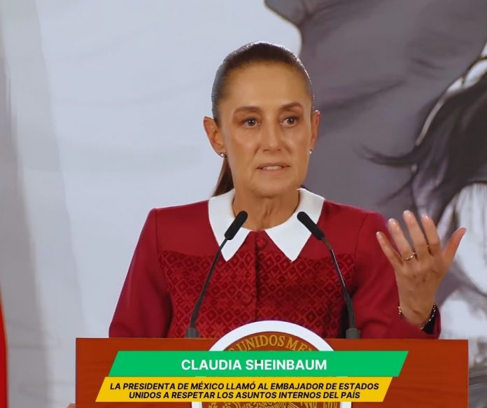 Claudia Sheinbaum dijo que los embajadores deben ser respetuosos de los asuntos internos de los países Sheinbaun llama a Embajador a respetar asuntos internos del país