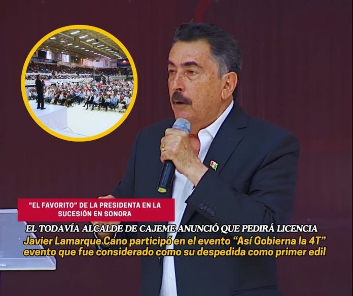 Con un evento en el Auditorio Itson en Ciudad Obregón, Javier Lamarque se despidió como alcalde de la segunda ciudad más importante en Sonora Alcalde de Cajeme se despide en masivo participará en proceso interno