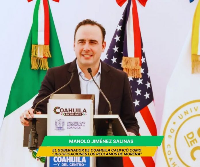 El Gobernador de Coahuila, Manolo Jiménez desestimó los señalamientos de Morena, carecen de sustento ante los resultados Señalamientos de Morena, carecen de sustento: Manolo Jiménez