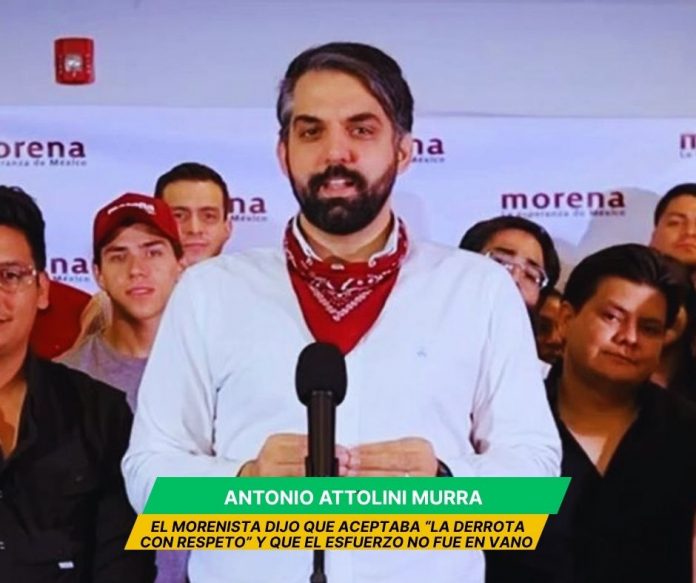 El controvertido Antonio Attolini reconoció el resultado de la elección celebrada el domingo 7 de junio Attolini Murra reconoció los resultados de la elección en Torreón
