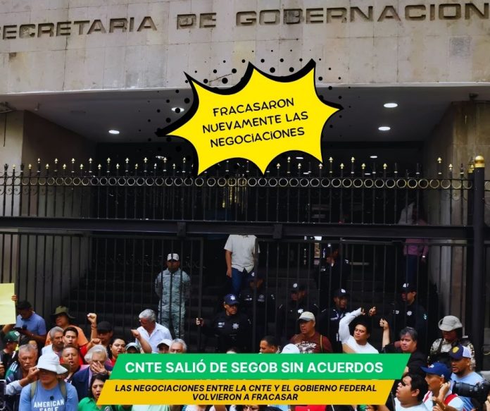 CNTE reprocha cerrazón; gobierno se niega a reunión con Sheinbaum