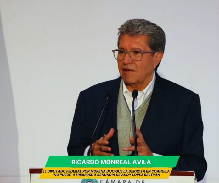 Andy López Beltrán no fue factor de la derrota en Coahuila: Monreal