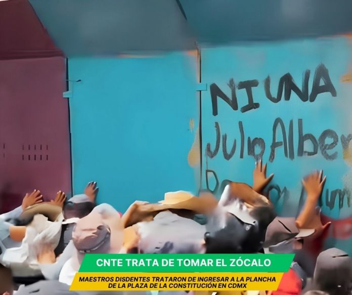 En el primer día del paro nacional de la CNTE, los maestros no pudieron ingresar al Zócalo de la Cdmx Policías de la Cdmx impiden a la CNTE acceso al Zócalo