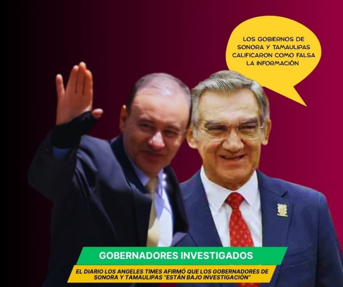 En una nota, el diario estadounidense Los Angeles Times aseguró que a Alfonso Durazo y Américo Villarreal les fue cancelada su visa LATimes dice que EE.UU.investiga a gobernadores de Sonora y Tamaulipas