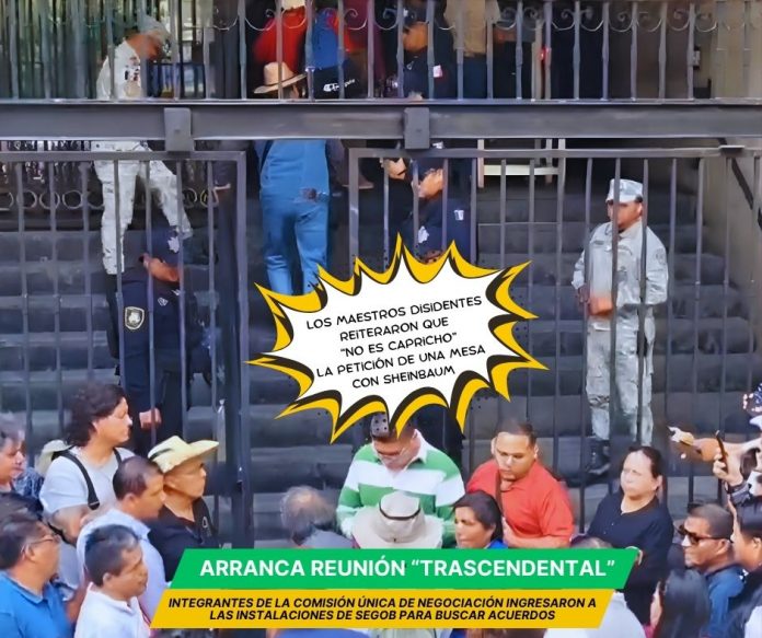 La CNTE reiteró este miércoles que para negociar es necesaria una mesa de trabajo con la presidenta Claudia Sheinbaum Reunión con Sheinbaum “no es capricho” dice CNTE en Segob
