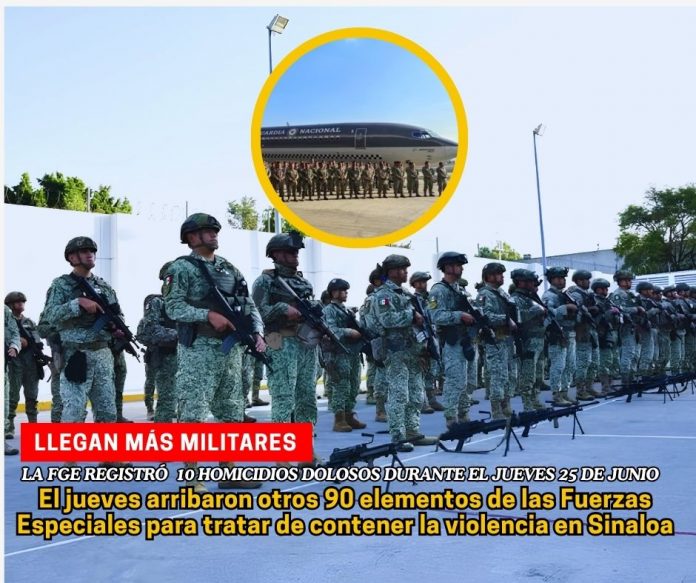 En Sinaloa, repunta violencia; llegan más elementos de Fuerzas Especiales