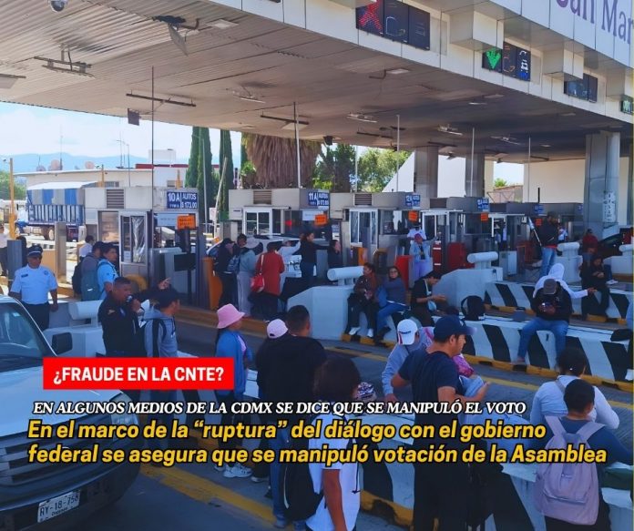 Denuncian fraude interno en la CNTE; 70% de maestros ya dejó CDMX