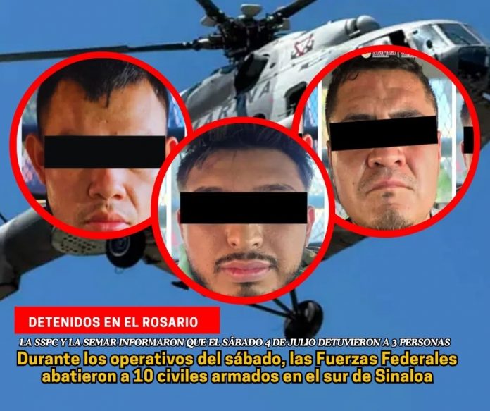 Operativo en El Rosario, dejó 10 civiles abatidos y tres detenidos
