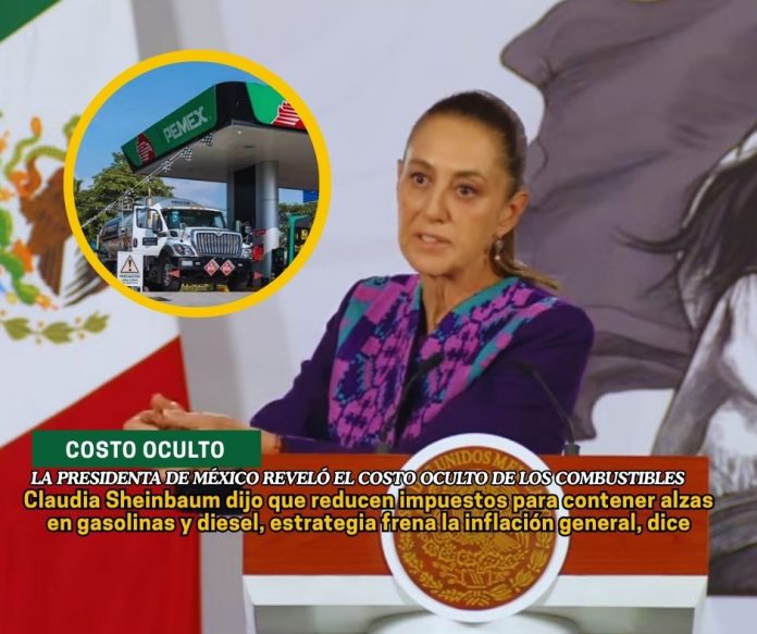 En su habitual conferencia de prensa, la presidenta de México reveló el costo para mantener controlados los precios de los combustibles Sheinbaum revela el costo de mantener precio de los combustibles