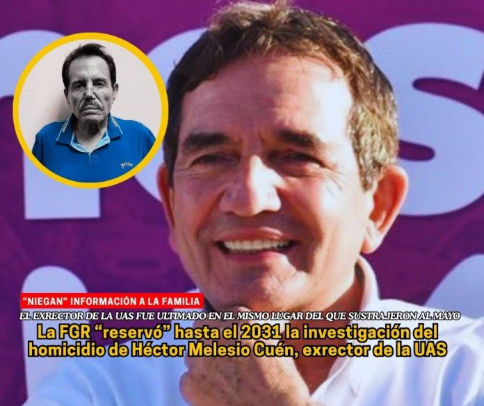 La FGR ha negado información a la familia y rechaza solicitudes de información a través de Transparencia FGR reserva la investigación del homicidio de exrector de la UAS