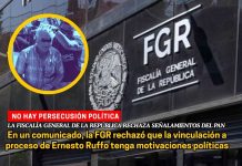 FGR rechazó señalamientos del PAN por caso Ernesto Ruffo