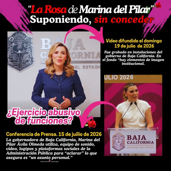 La gobernadora de Baja California pudo al parecer, haber incurrido en una falta grave y actuar cometiendo varios delitos Marina del Pilar, entre lo público y el beneficio personal