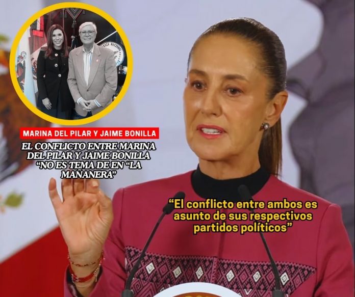 Disputa entre Marina del Pilar y Bonilla no será tema en la mañanera