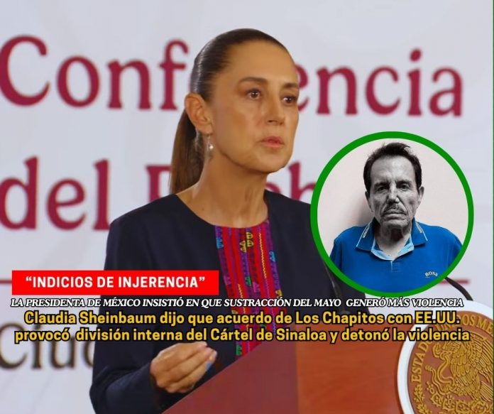 Los Chapitos “deberían de estar en la cárcel” dice Claudia Sheinbaum