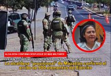 Alcaldesa confirma el arribo de 900 soldados a Mazatlán