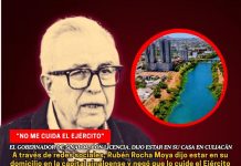 Rocha Moya dice estar en su casa de Culiacán, sin protección militar