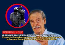 Vicente Fox dice que “mete las manos al fuego” por Ernesto Ruffo Vicente Fox dice que “mete las manos al fuego” por Ernesto Ruffo