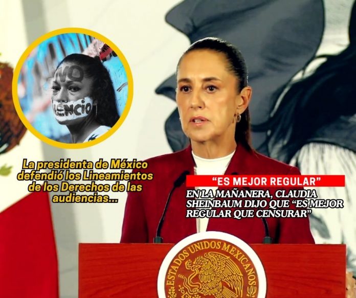 En su habitual conferencia mañanera, la presidenta de México dijo que es mejor regular que censurar Es mejor regular que censurar, dice Claudia Sheinbaum