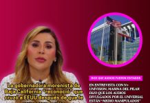 la gobernadora de baja california reconoció en entrevista que cruzó a eeuu con un permiso especial