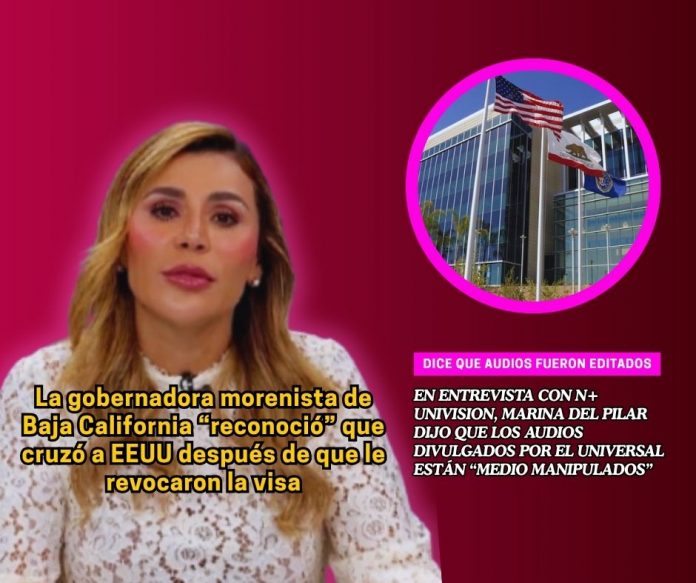 la gobernadora de baja california reconoció en entrevista que cruzó a eeuu con un permiso especial