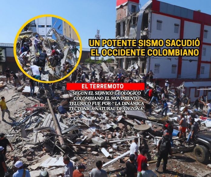 Un potente terremoto remeció el Occidente del territorio colombiano Potente terremoto de 7.4 de magnitud remeció Colombia